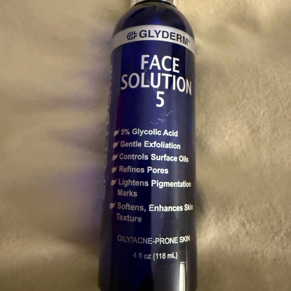 GlyDerm Face Solution 5 4oz Glycolic Acid